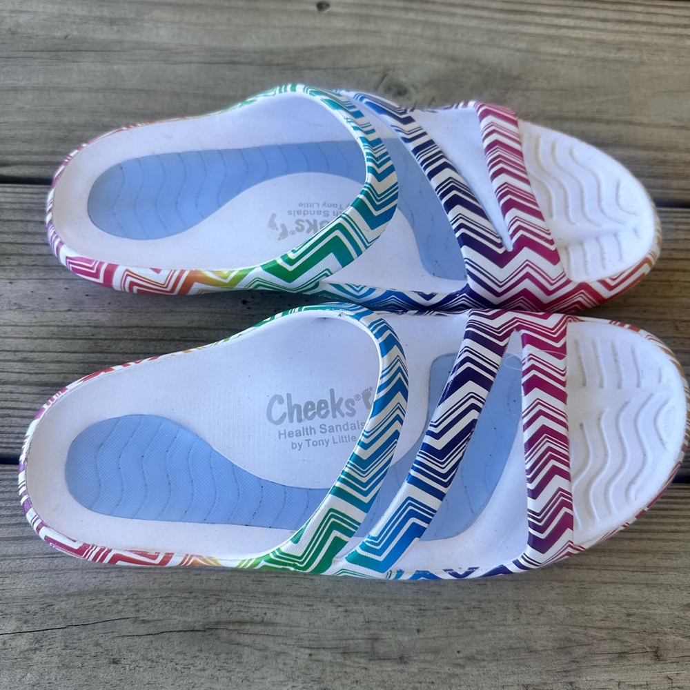 Tony Little Cheeks Multicolor Slide Sandals for Men